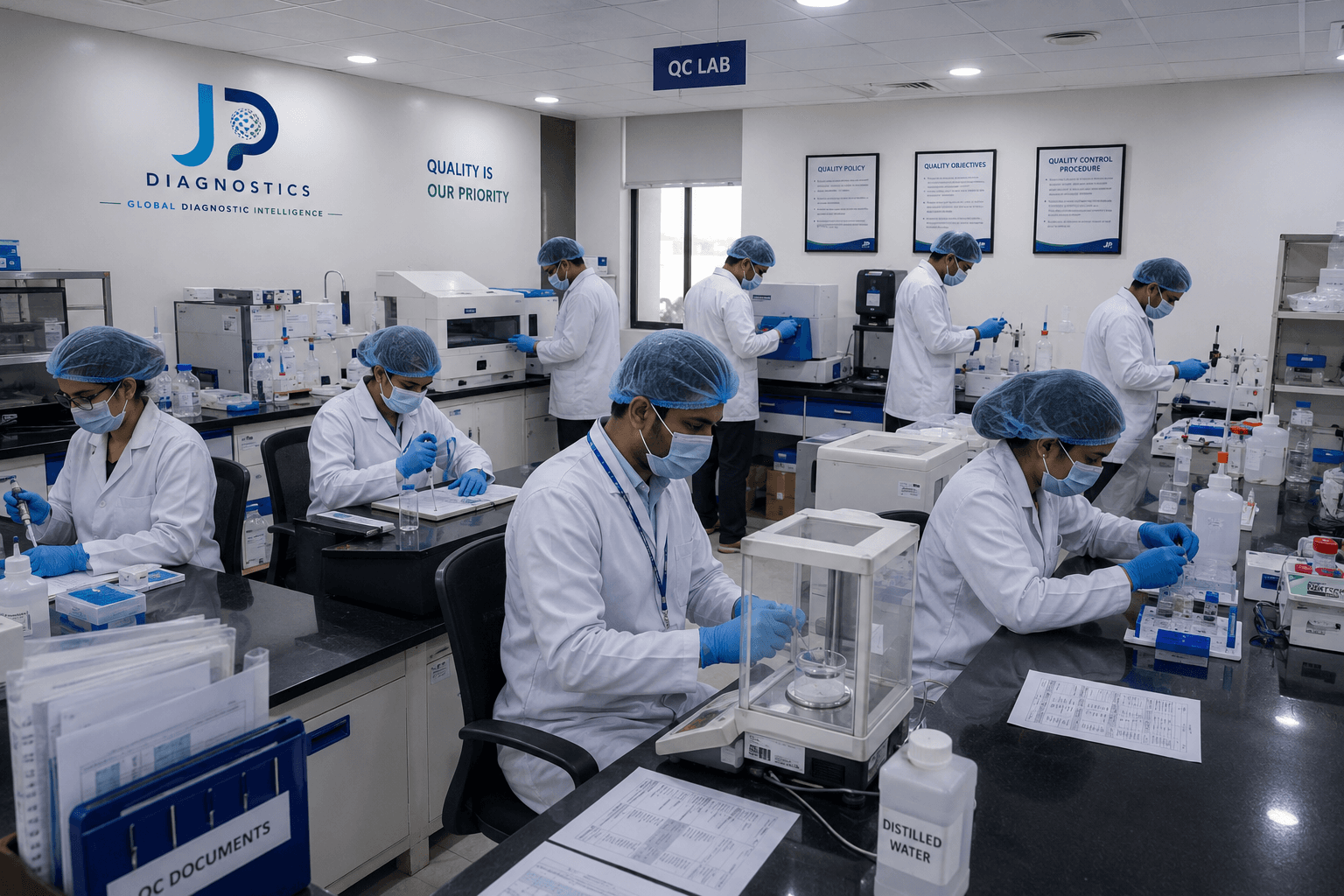 JP Diagnostics quality control laboratory